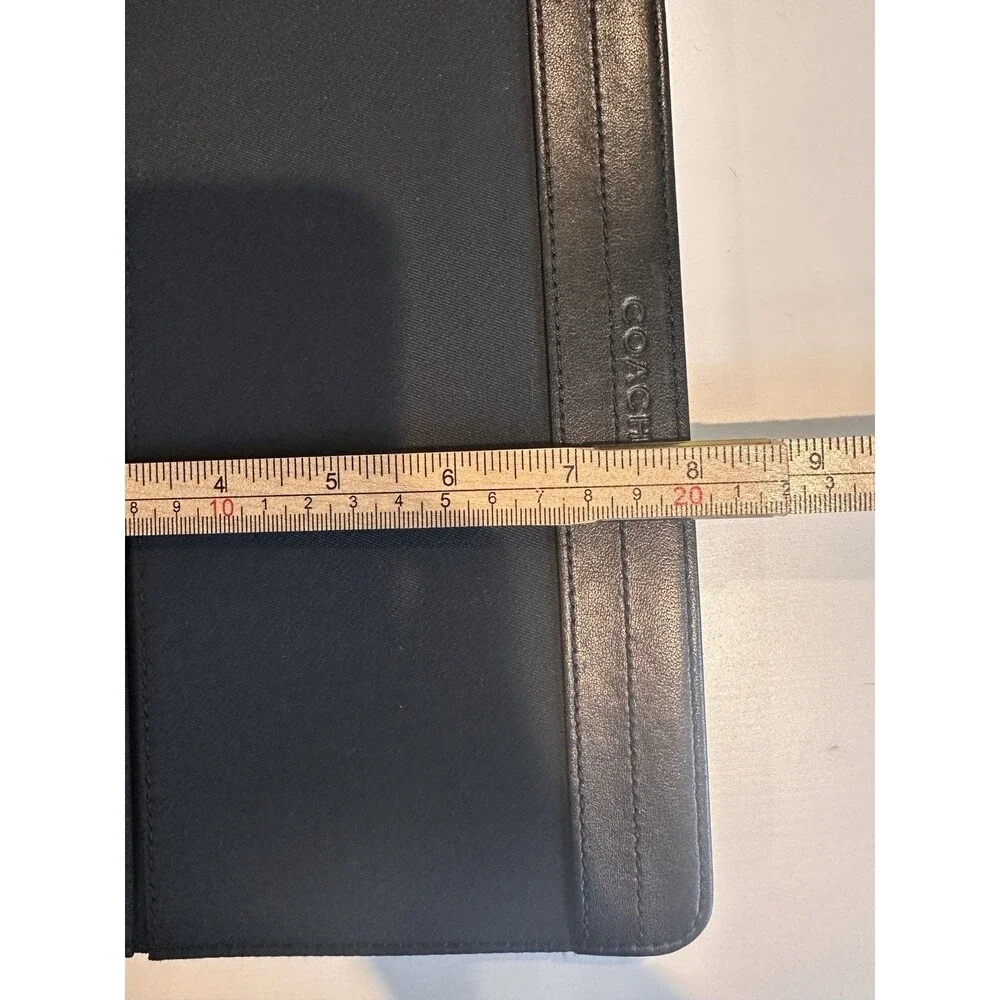COACH Varick Nylon & Black Leather  iPad Folio Case 9.5